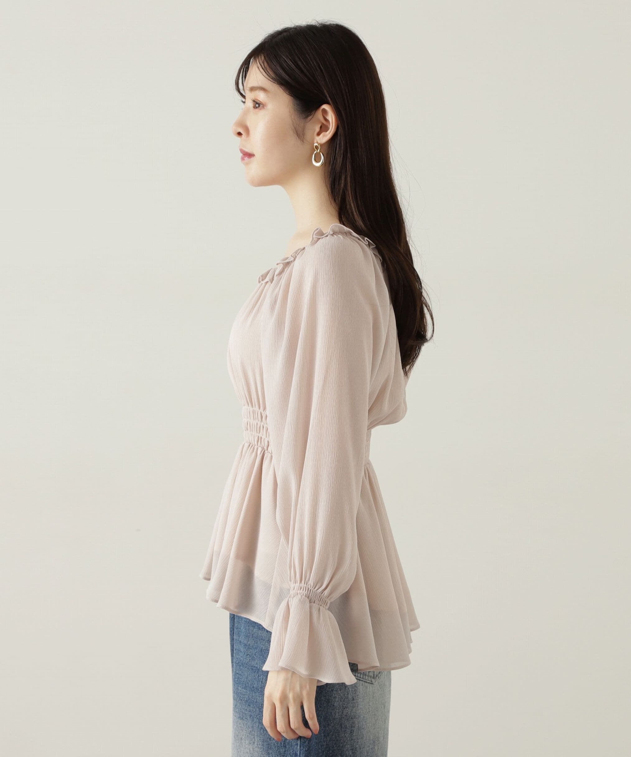 PROPORTION BODY DRESSING「楊柳ギャザーオフショルブラウス　24AW」|シャツ・ブラウス|