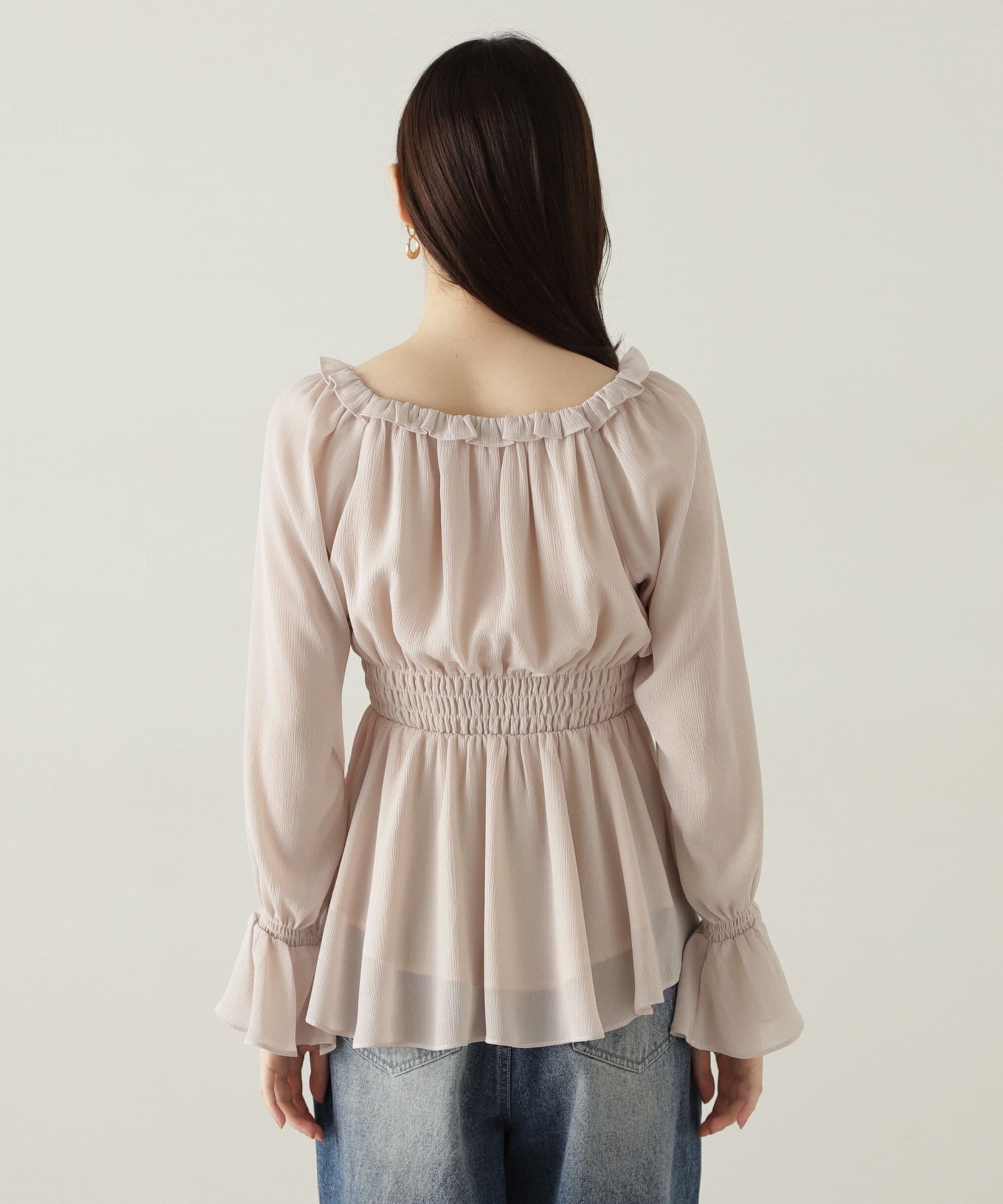 PROPORTION BODY DRESSING「楊柳ギャザーオフショルブラウス　24AW」|シャツ・ブラウス|