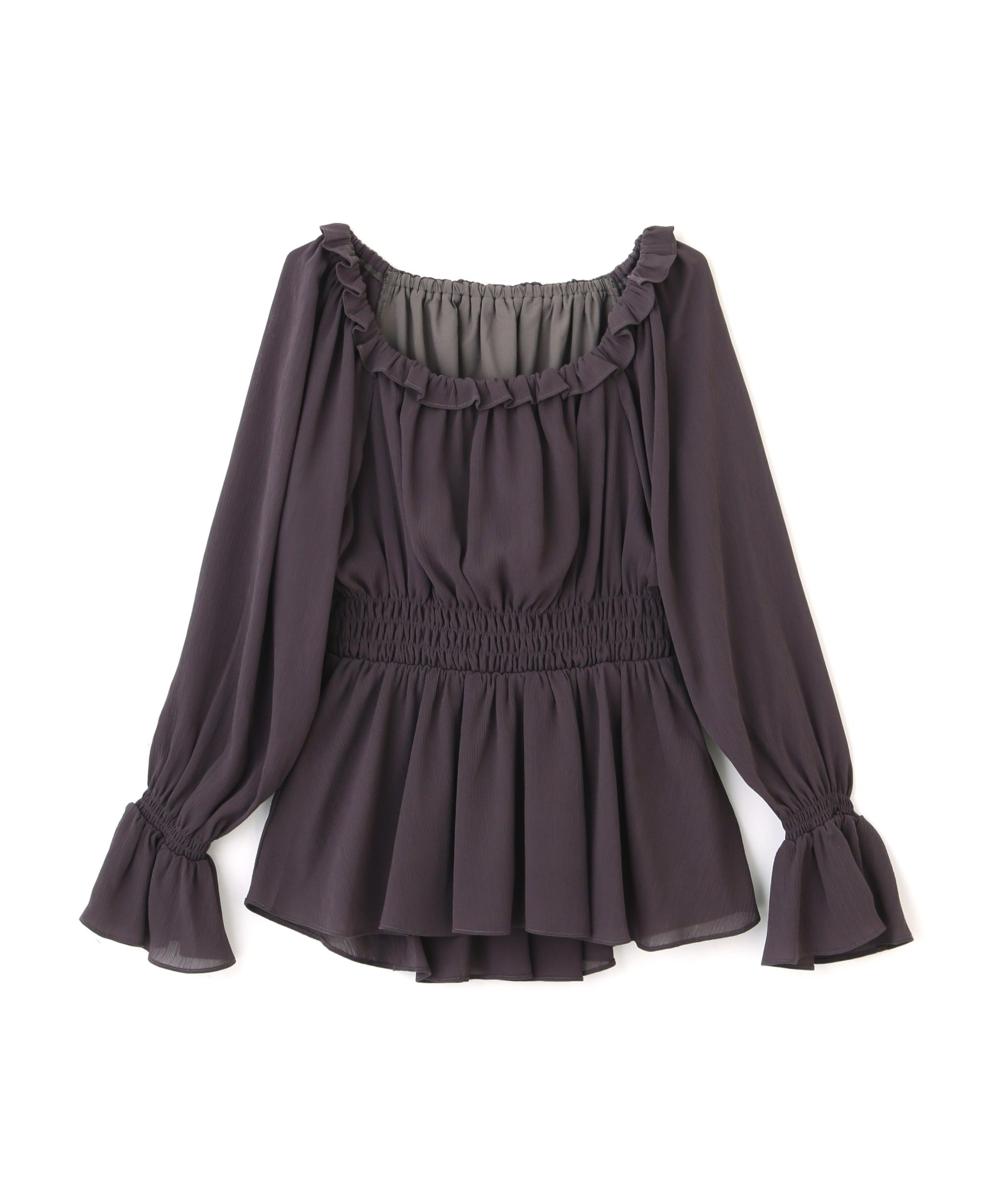 PROPORTION BODY DRESSING「楊柳ギャザーオフショルブラウス　24AW」|シャツ・ブラウス|