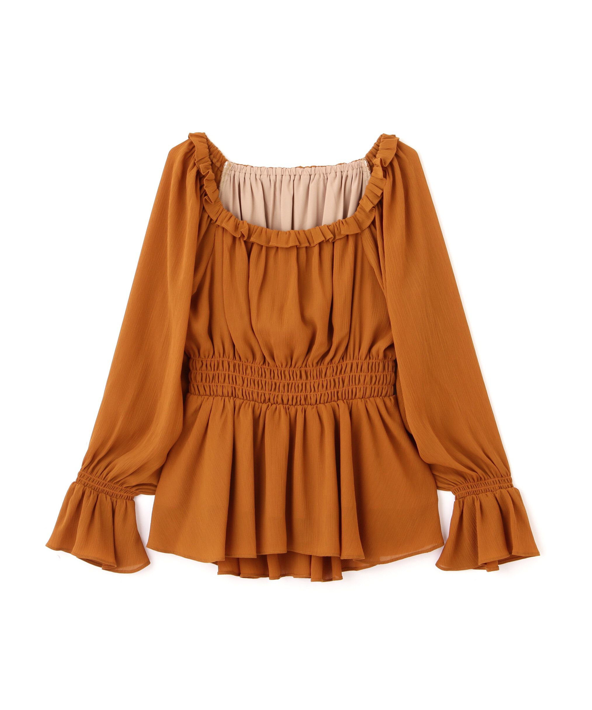 PROPORTION BODY DRESSING「楊柳ギャザーオフショルブラウス　24AW」|シャツ・ブラウス|