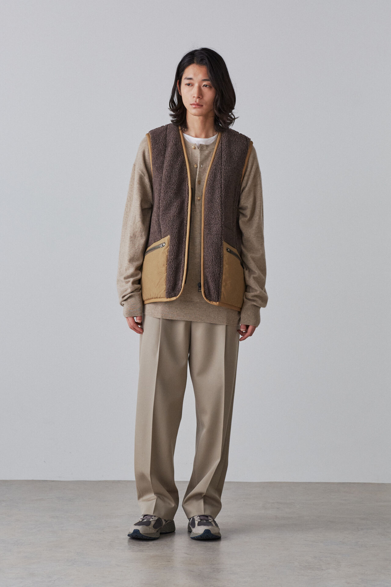 YLEVE 「YLEVE / CASHMERE KN  HENRY NECK P/O」|ニット・セーター|