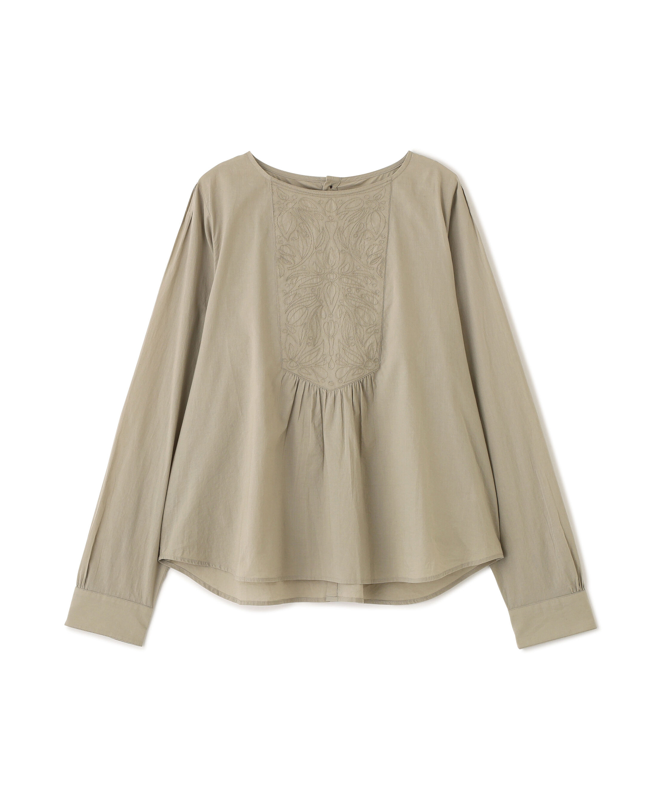  「◆インドキルトヨークノーカラーブラウス」|シャツ・ブラウス|