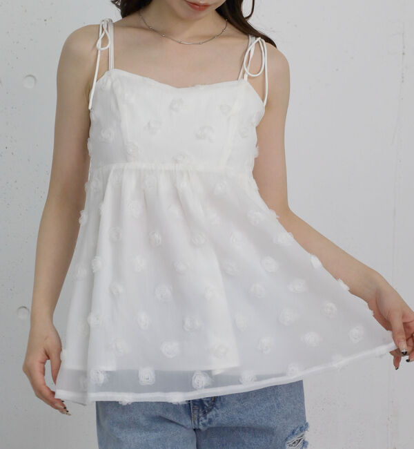 archives「フラワーモチーフキャミチュニック」|シャツ・ブラウス|