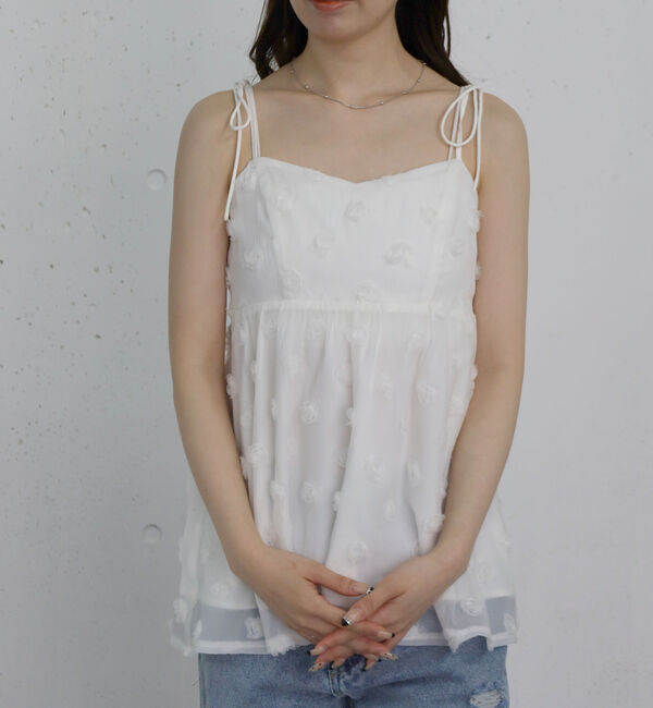 archives「フラワーモチーフキャミチュニック」|シャツ・ブラウス|