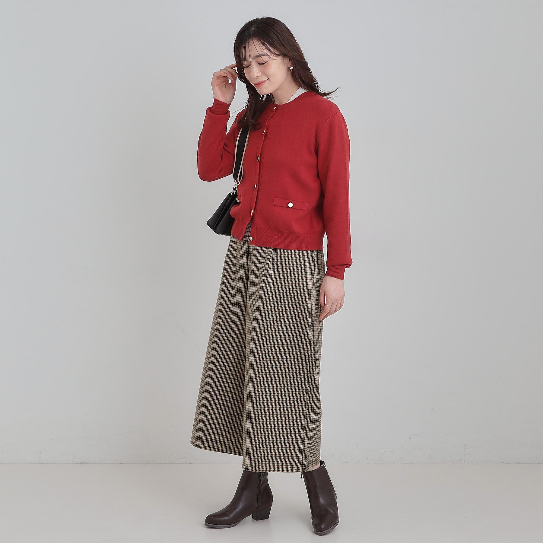 SHOO･LA･RUE「【洗濯機可/S-LL/あったか】体型カバーにも 裏起毛ガウチョパンツ」|その他|