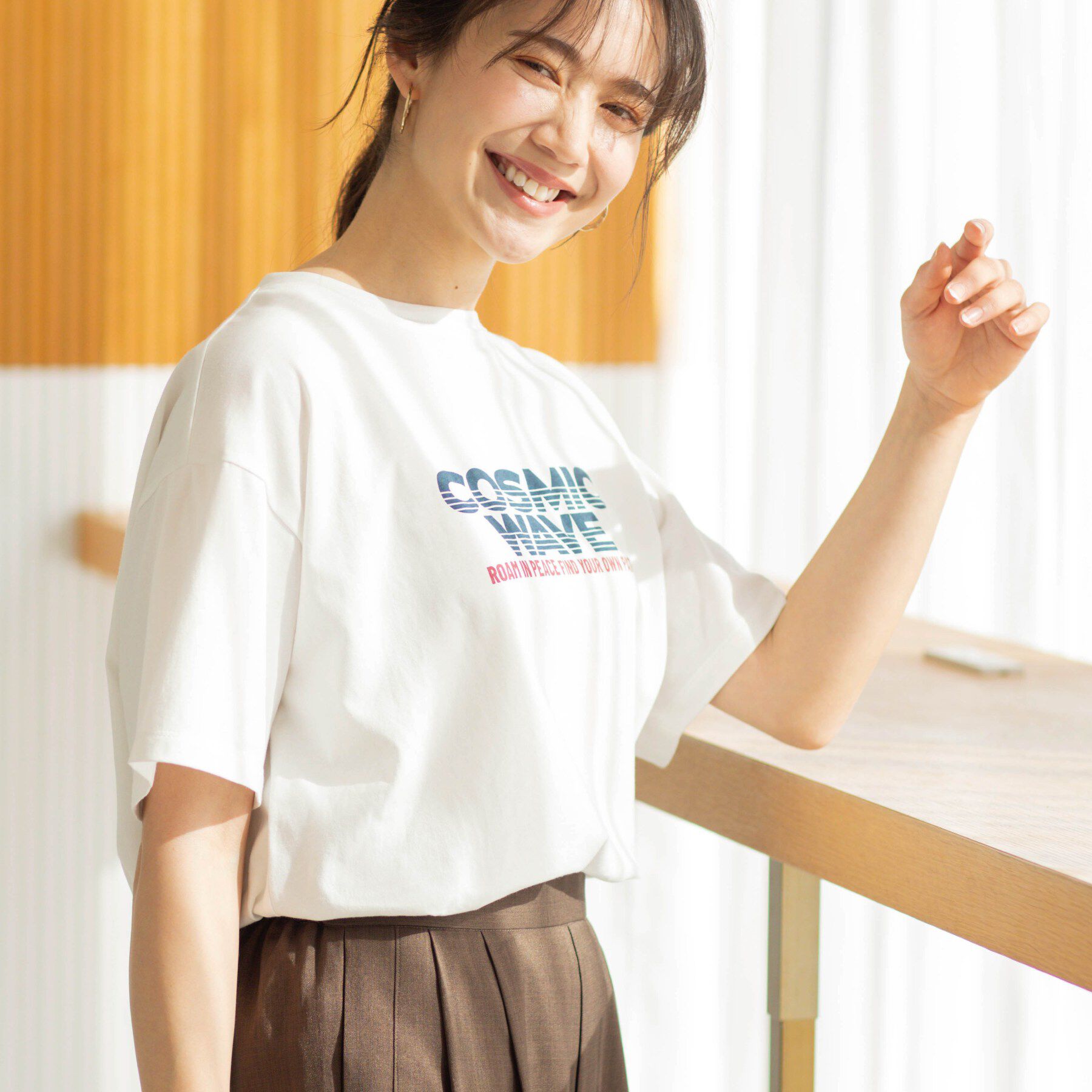 SHOO･LA･RUE「カジュアルプリントTシャツ」|Tシャツ・カットソー|