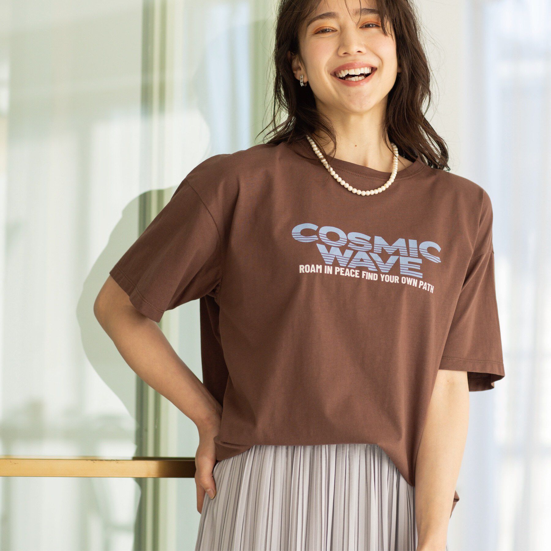 SHOO･LA･RUE「カジュアルプリントTシャツ」|Tシャツ・カットソー|