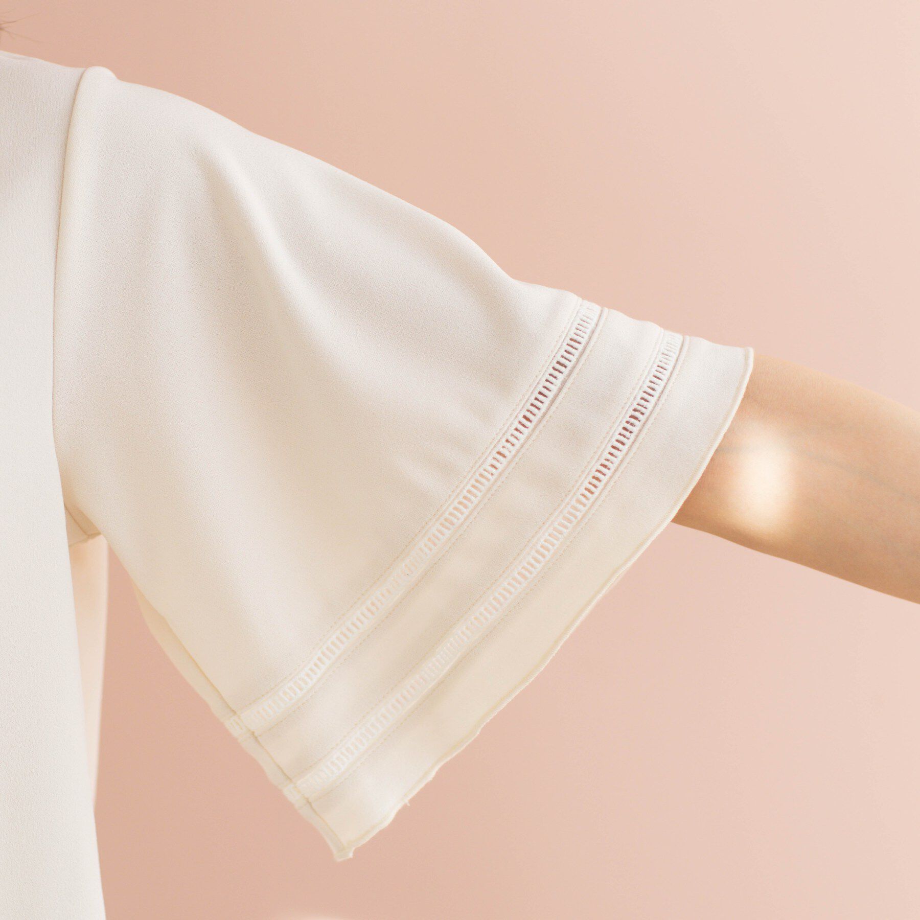 SHOO･LA･RUE「ハシゴレースフレアスリーブＴシャツ」|Tシャツ・カットソー|