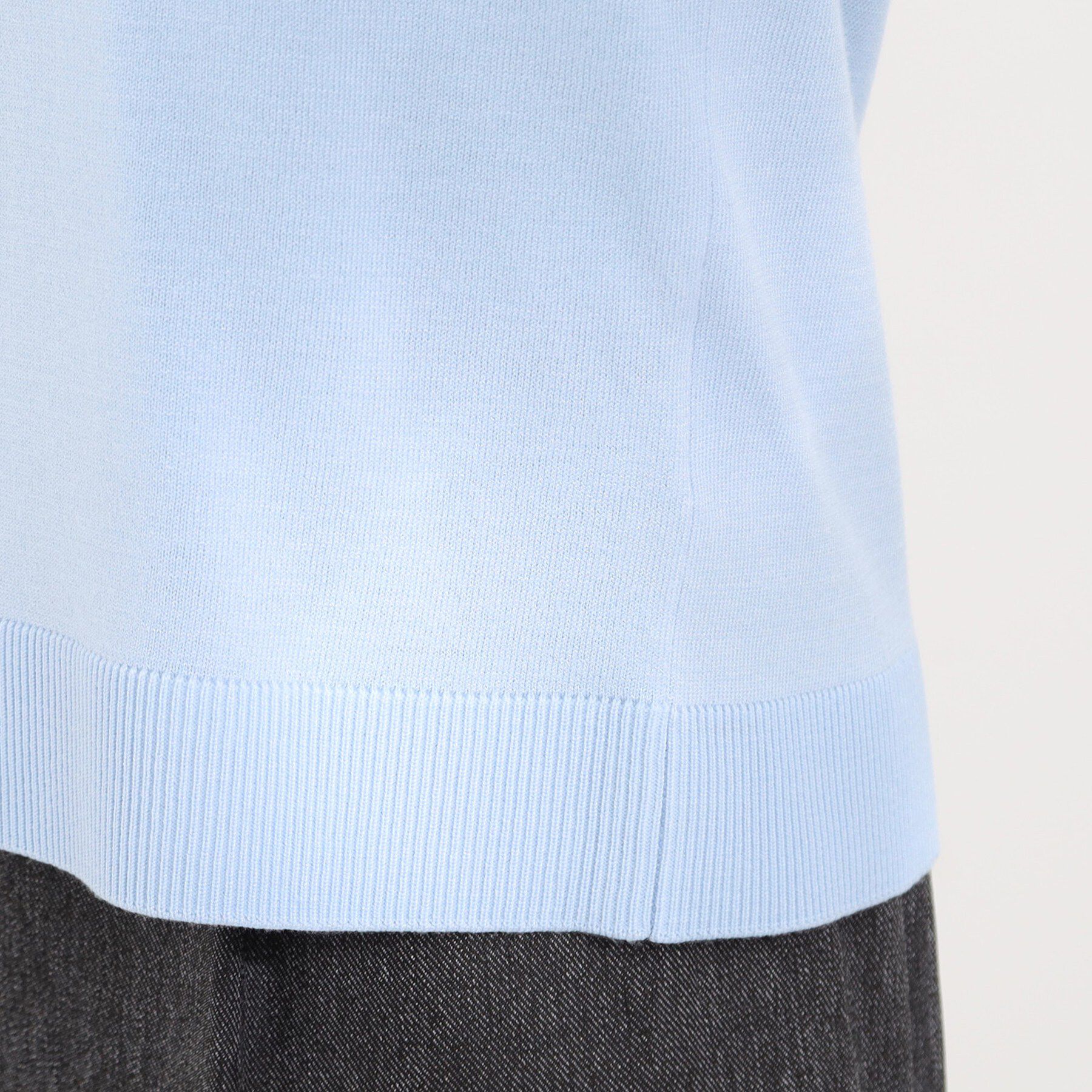 SHOO･LA･RUE「【洗濯機可/S-LL】華やかレース5分袖ニット」|ニット・セーター|