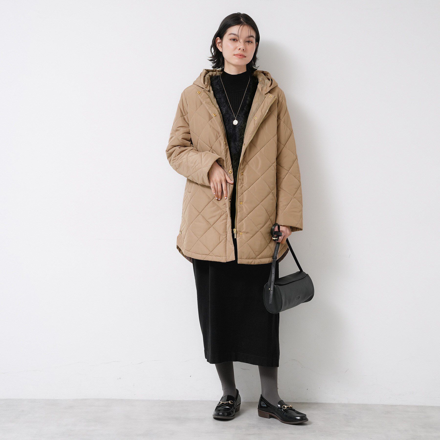 Dessin「【2WAY/洗える】中綿キルトコート」|ダウン|