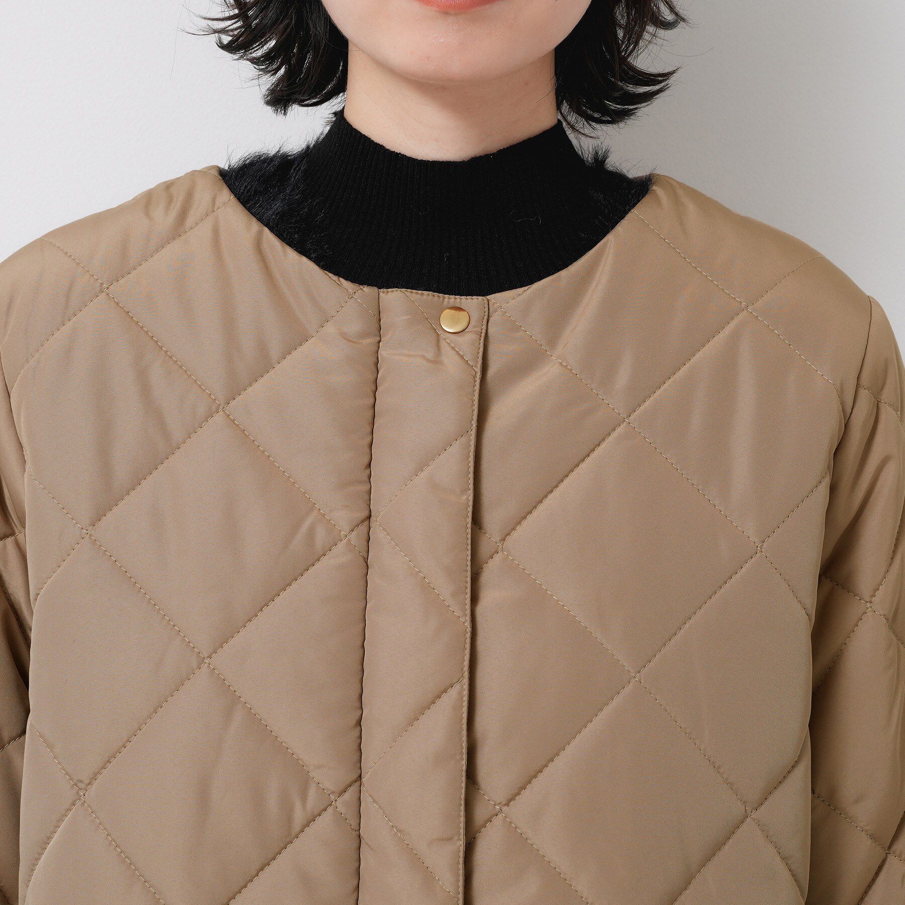 Dessin「【2WAY/洗える】中綿キルトコート」|ダウン|