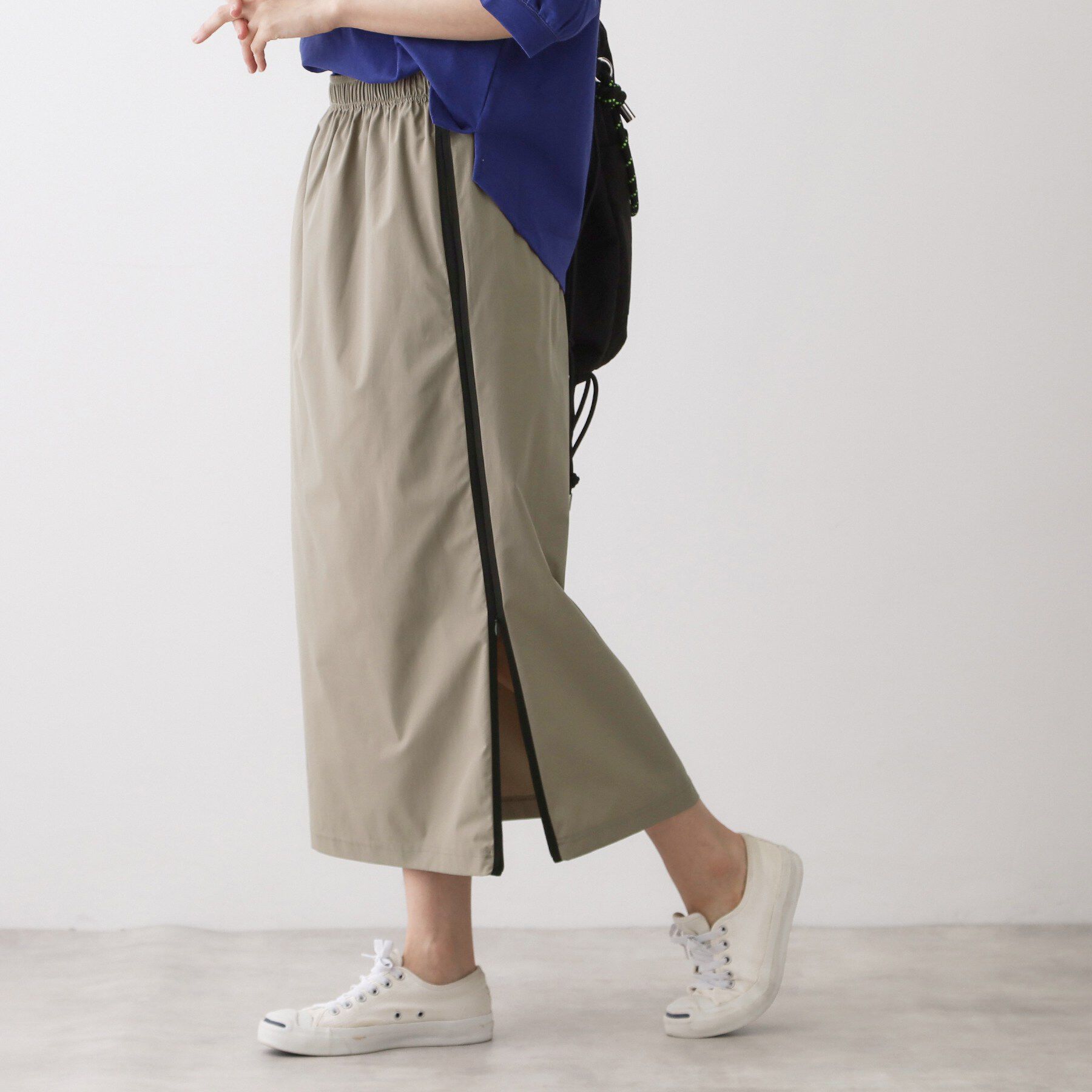 Dessin「【撥水/ウエストゴム】ストレッチIラインスカート」|スカート|