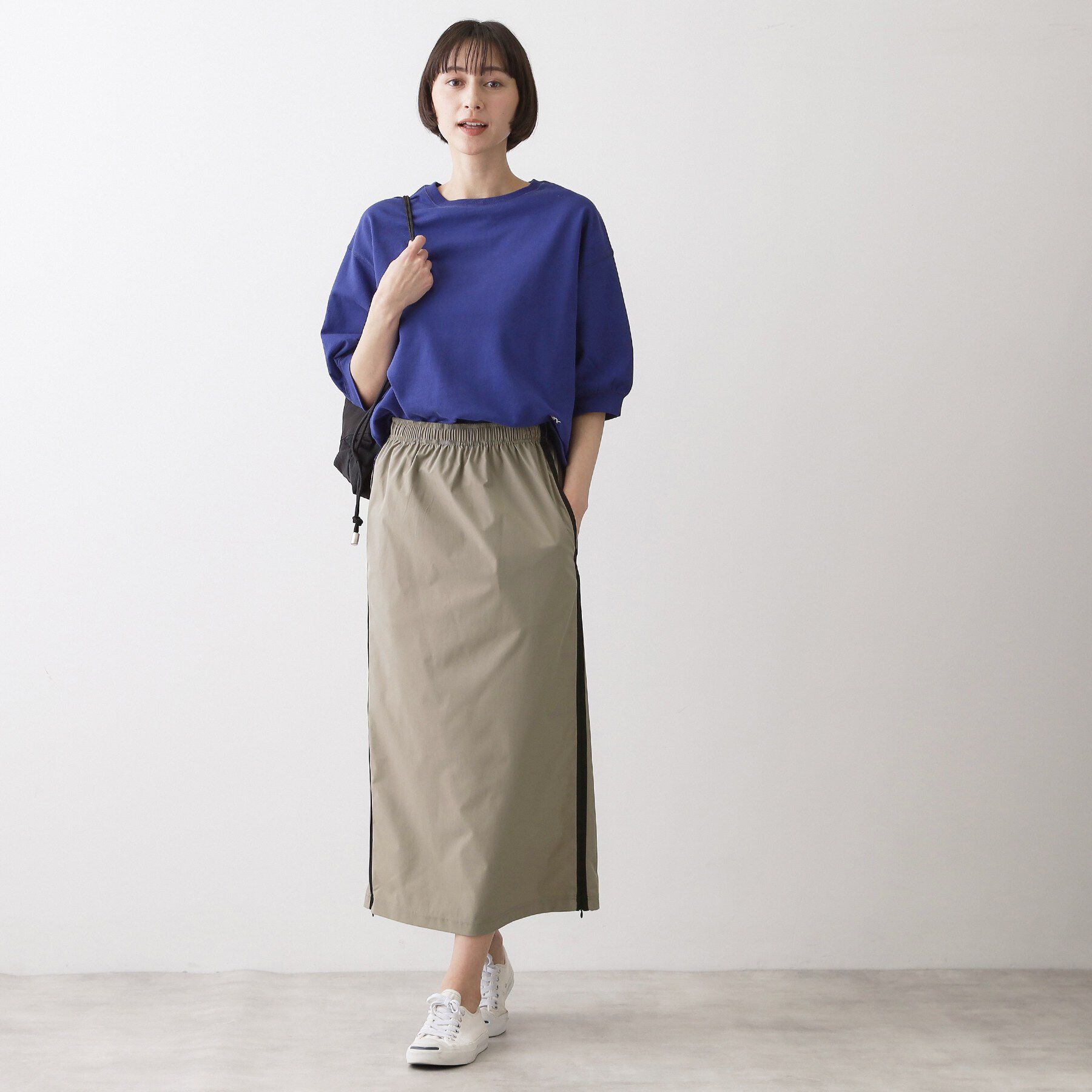 Dessin「【撥水/ウエストゴム】ストレッチIラインスカート」|スカート|