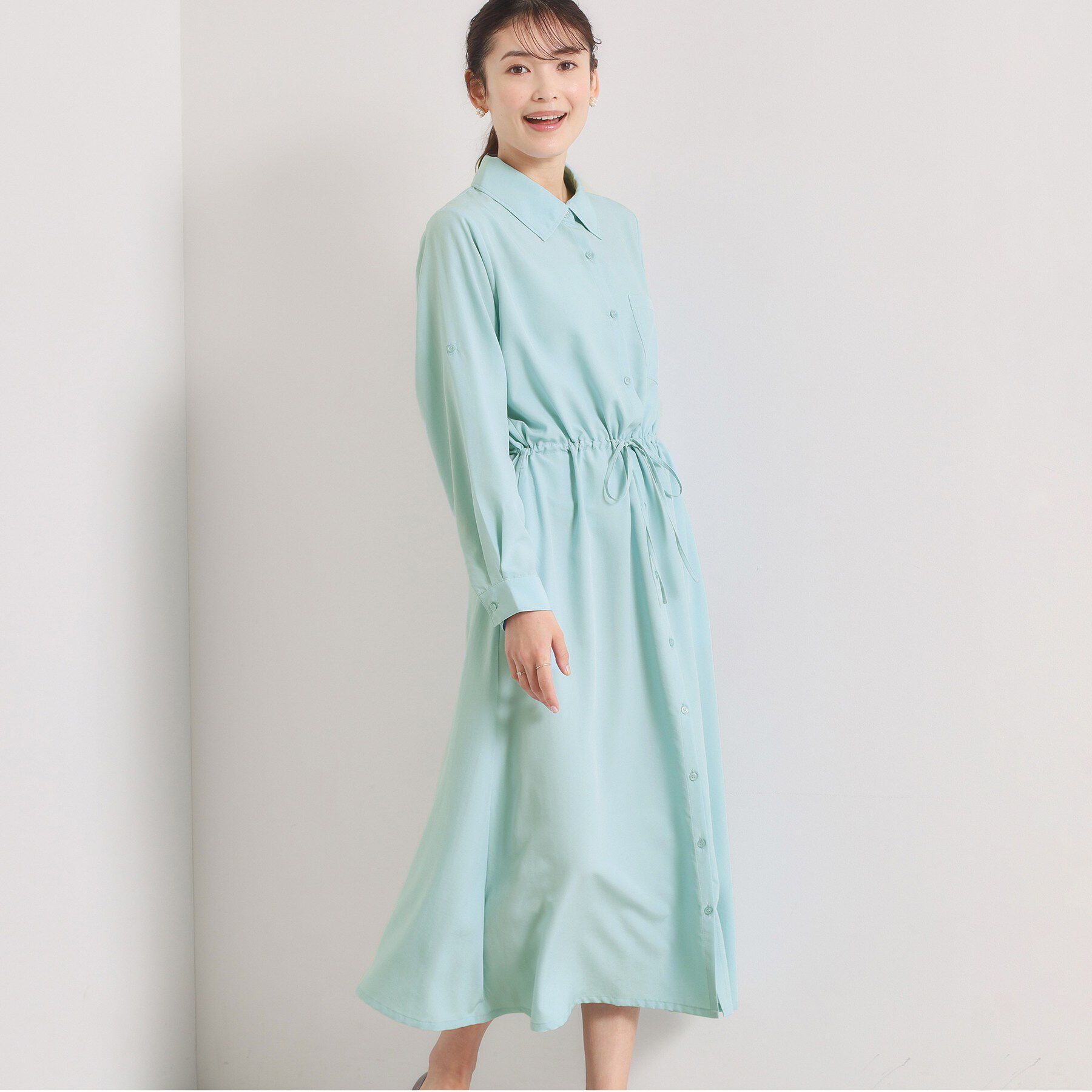 ITS&rsquo;DEMO「【UVケア／接触冷感／吸水速乾】ロールアップ袖ワンピース」|ワンピース|