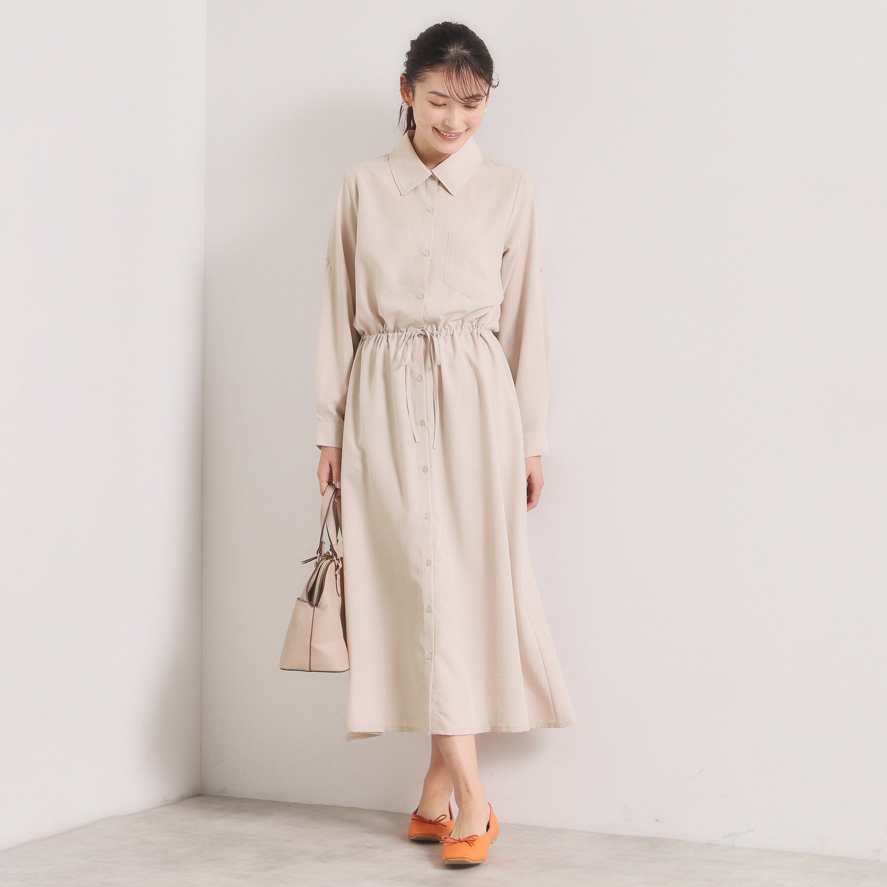 ITS&rsquo;DEMO「【UVケア／接触冷感／吸水速乾】ロールアップ袖ワンピース」|ワンピース|