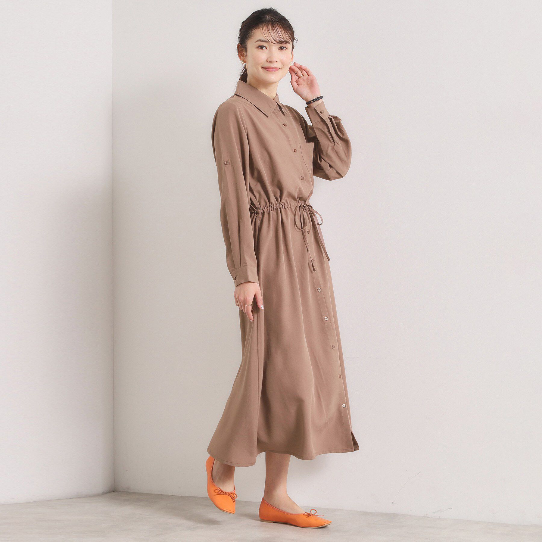 ITS&rsquo;DEMO「【UVケア／接触冷感／吸水速乾】ロールアップ袖ワンピース」|ワンピース|