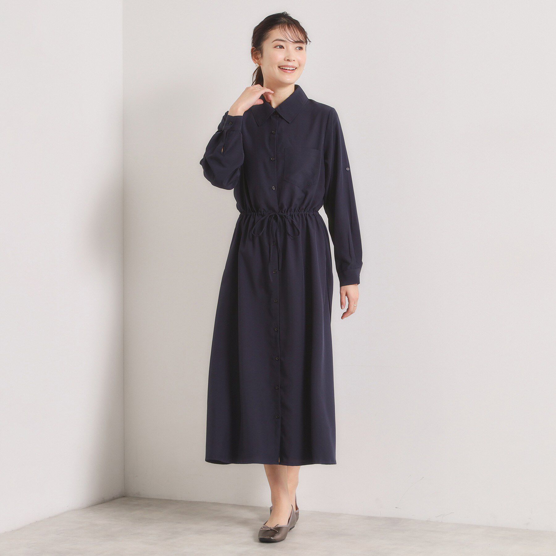 ITS&rsquo;DEMO「【UVケア／接触冷感／吸水速乾】ロールアップ袖ワンピース」|ワンピース|