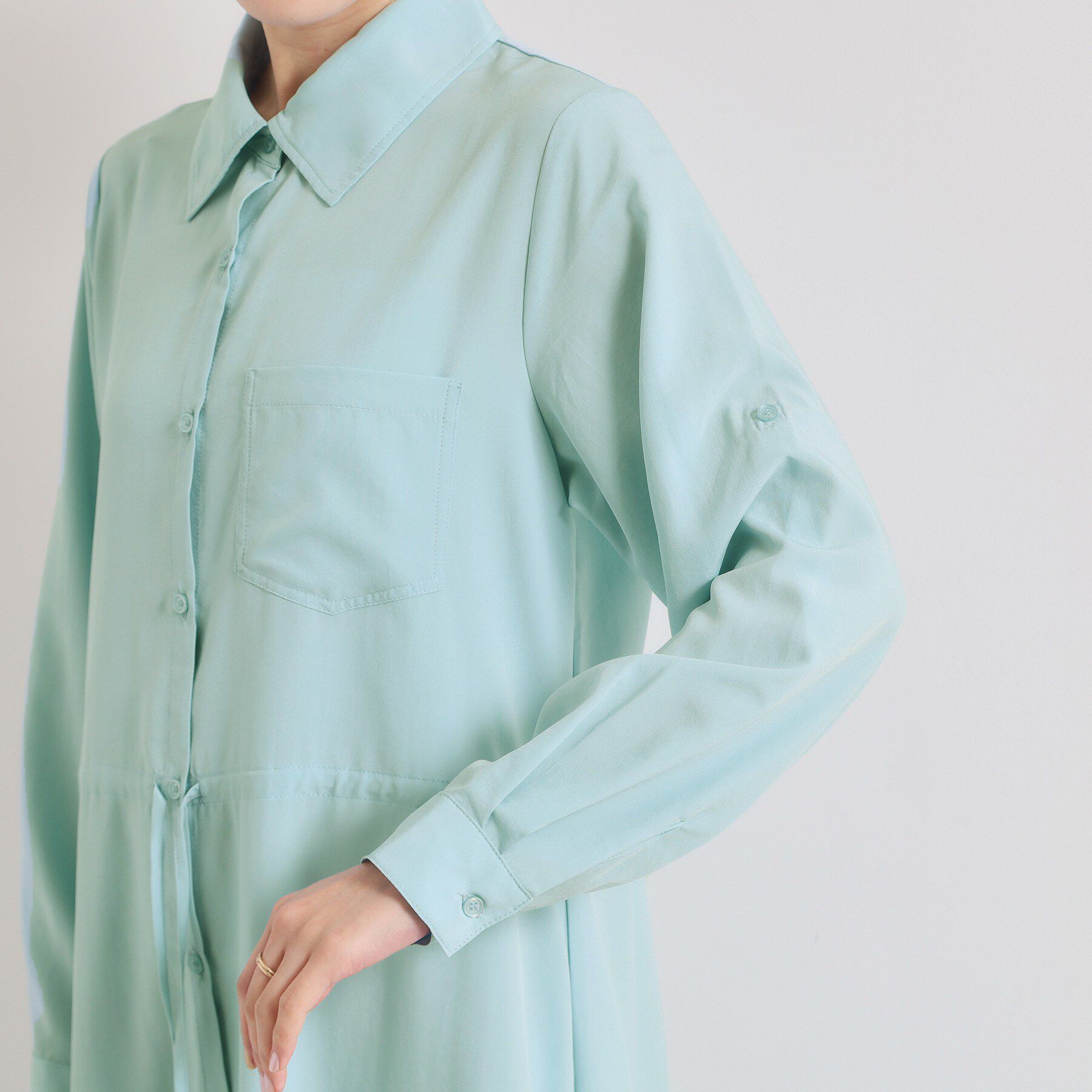 ITS&rsquo;DEMO「【UVケア／接触冷感／吸水速乾】ロールアップ袖ワンピース」|ワンピース|