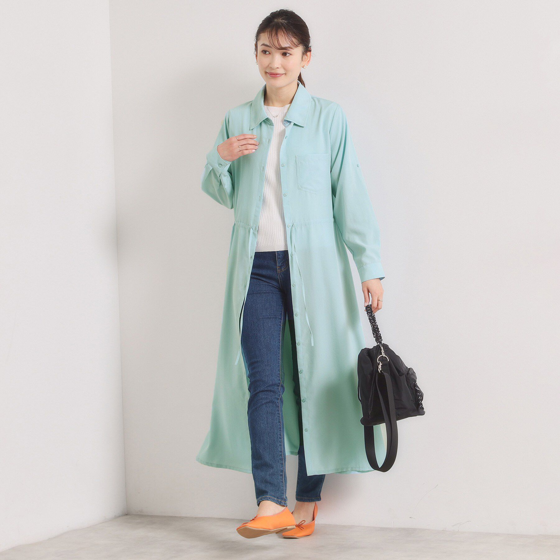 ITS&rsquo;DEMO「【UVケア／接触冷感／吸水速乾】ロールアップ袖ワンピース」|ワンピース|