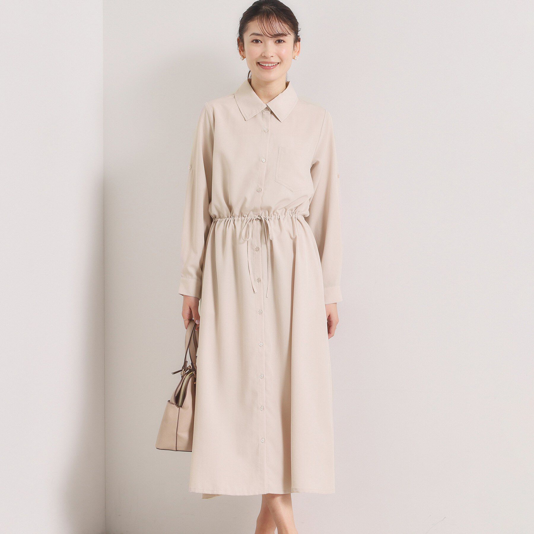 ITS&rsquo;DEMO「【UVケア／接触冷感／吸水速乾】ロールアップ袖ワンピース」|ワンピース|