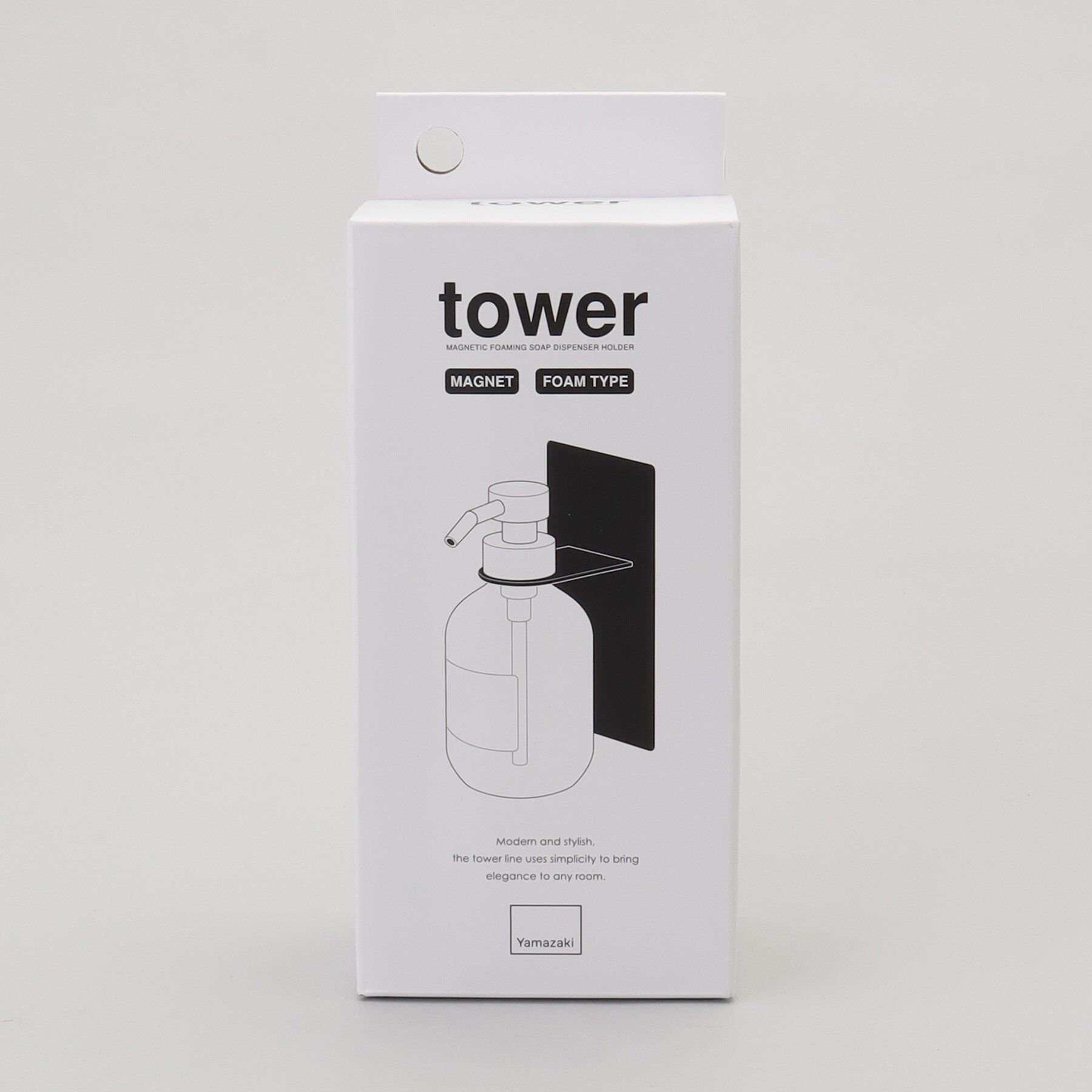 212 KITCHEN STORE「マグネットバスルームディスペンサーホルダー 泡タワー WH 山崎実業 ＜tower  タワー＞」|食器・キッチングッズ|