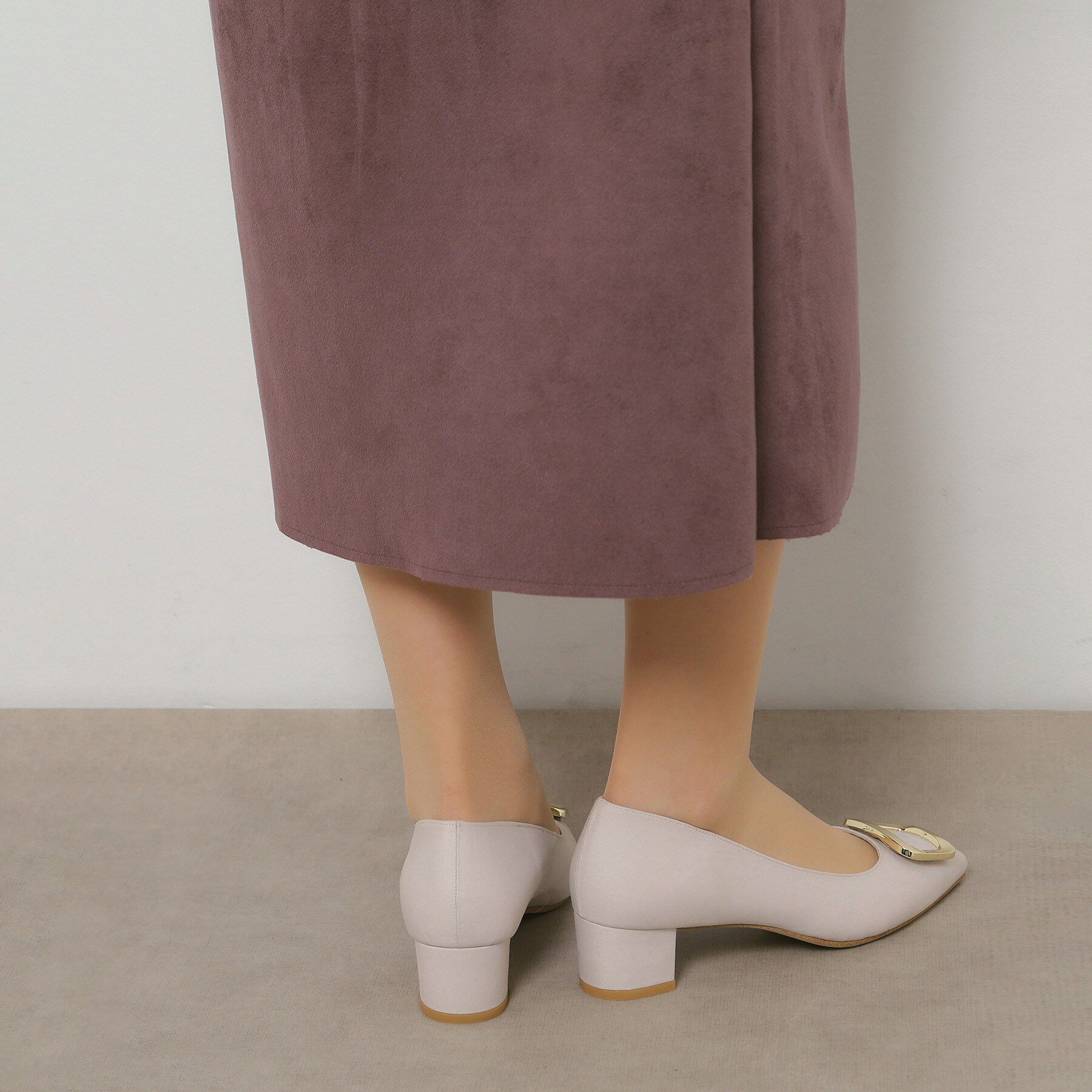 ESPERANZA「スクエアバックルパンプス」|パンプス|