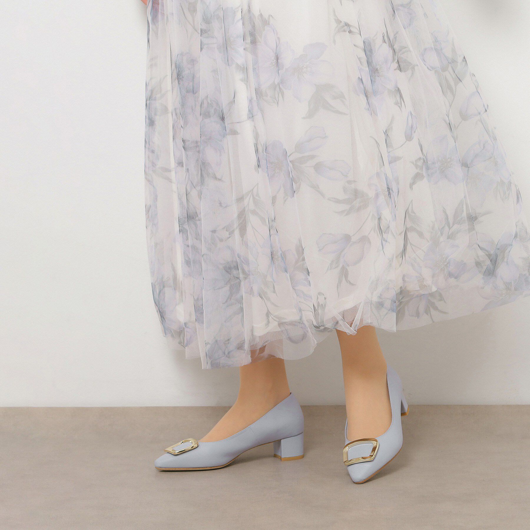 ESPERANZA「スクエアバックルパンプス」|パンプス|