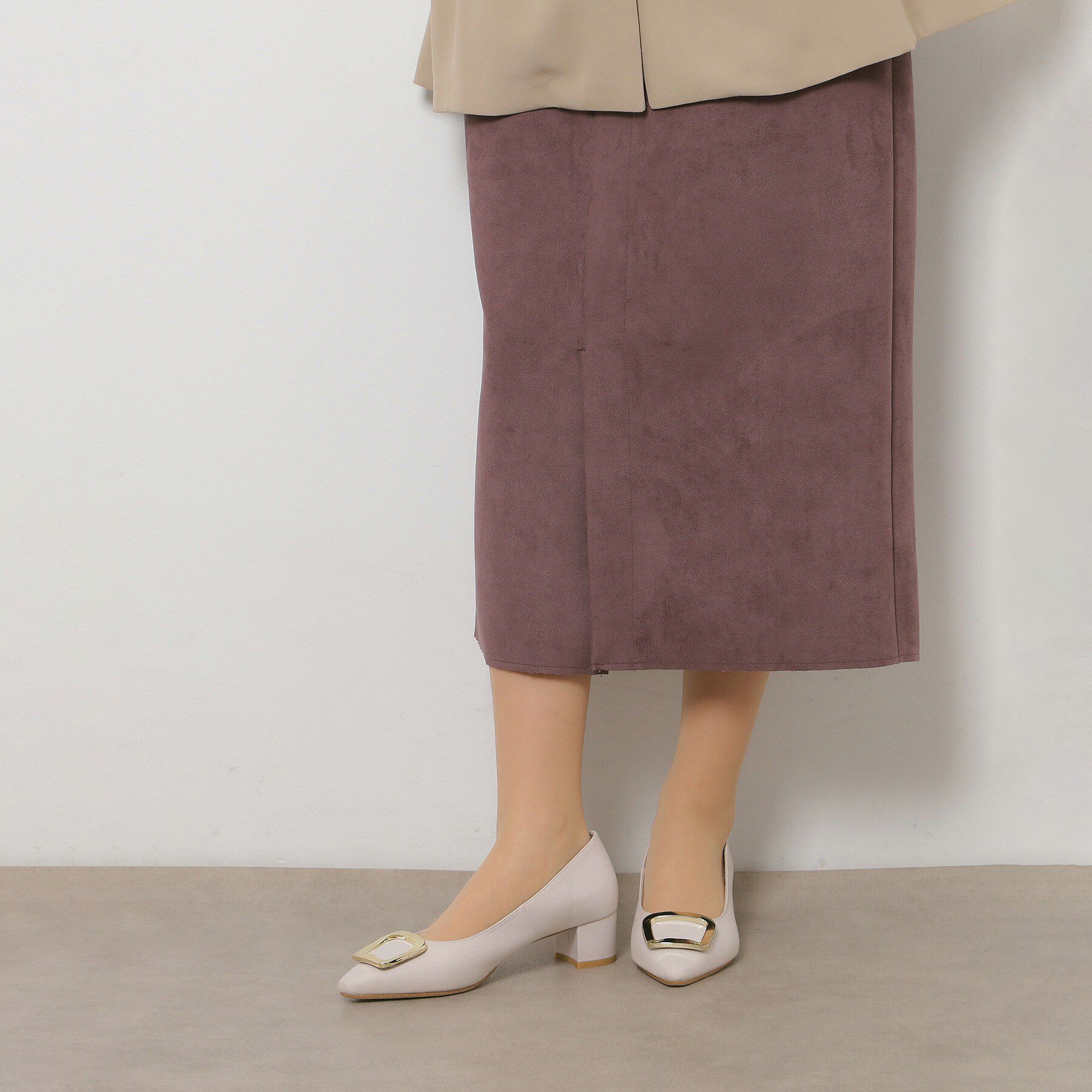 ESPERANZA「スクエアバックルパンプス」|パンプス|