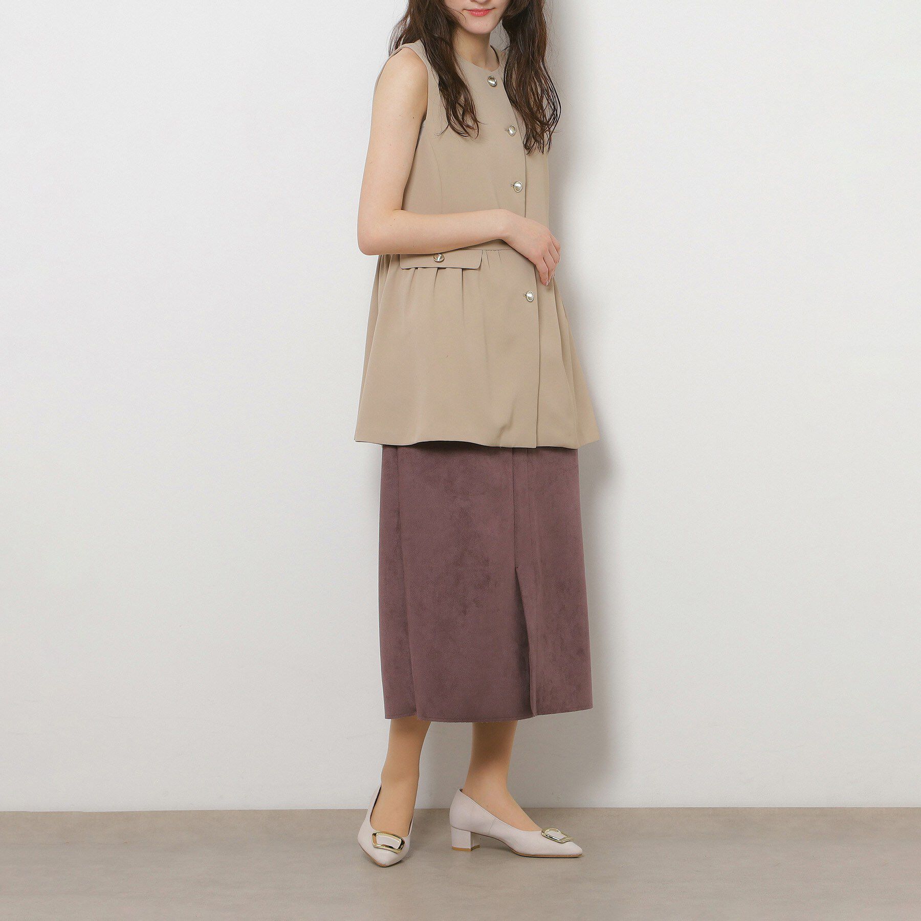 ESPERANZA「スクエアバックルパンプス」|パンプス|