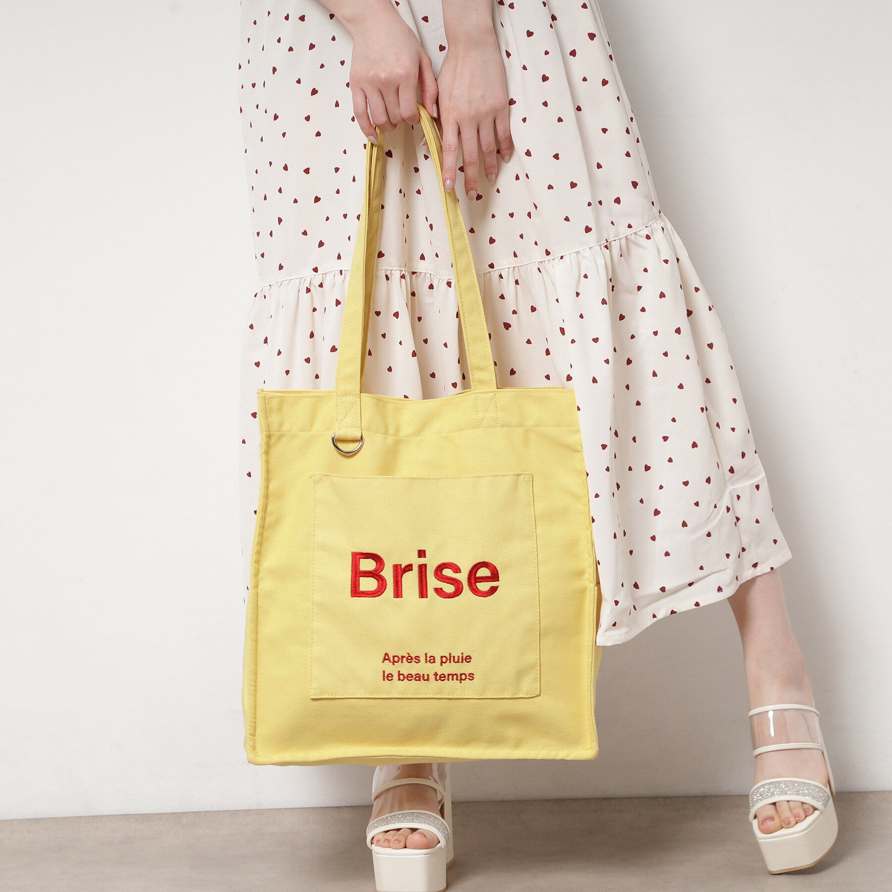 Ober Tashe「ポケットスクエアロゴトート」|トートバッグ|イエロー(332)