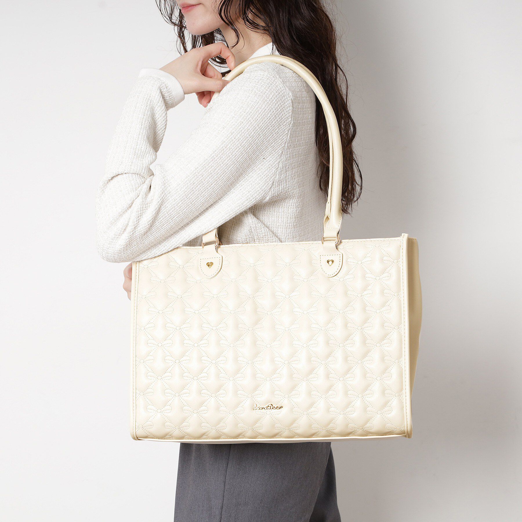 Ober Tashe「リボンキルティングトート」|トートバッグ|