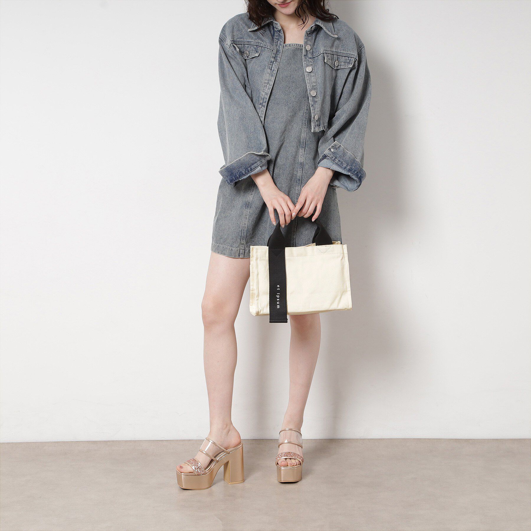 Ober Tashe「フロントテープベルトトート」|トートバッグ|