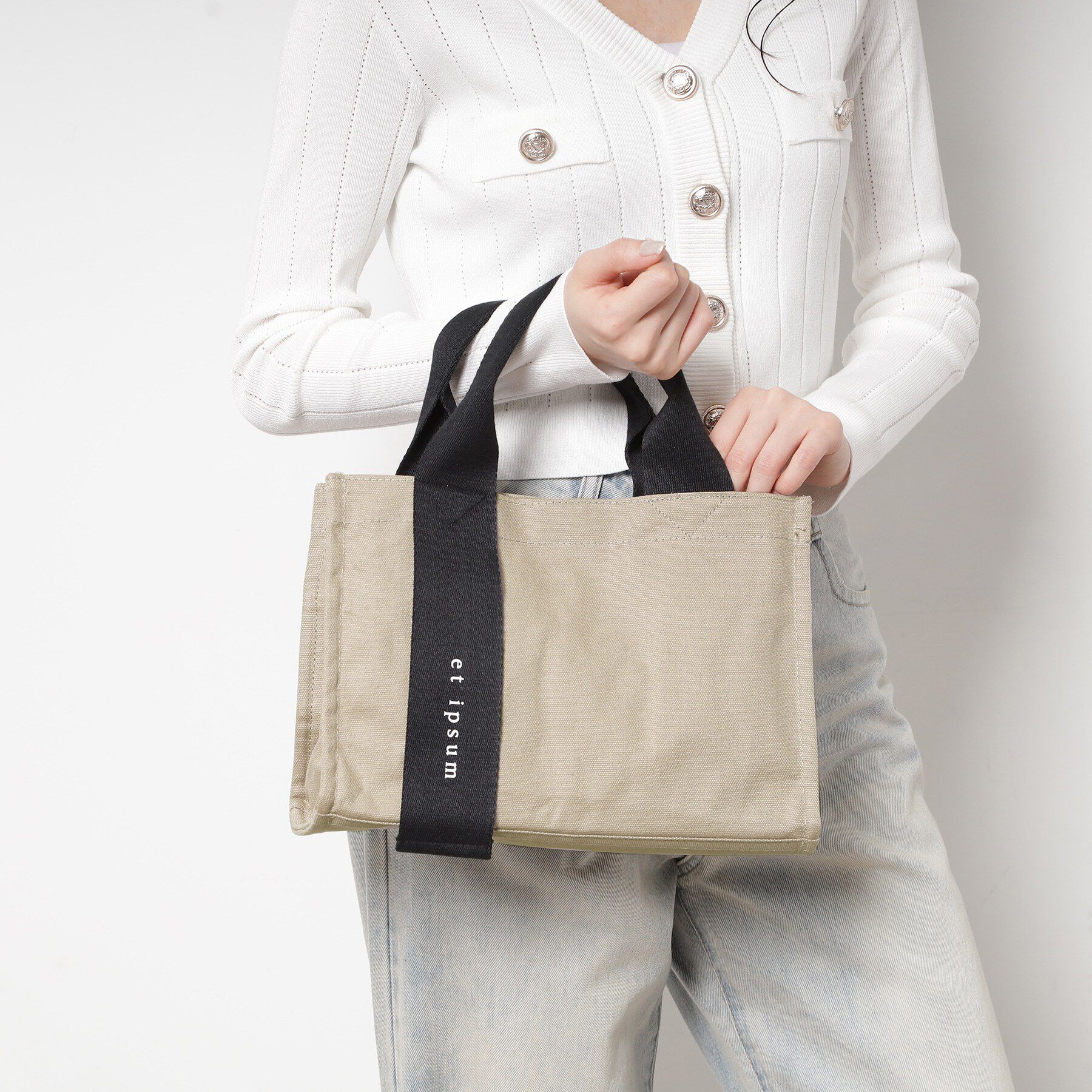 Ober Tashe「フロントテープベルトトート」|トートバッグ|