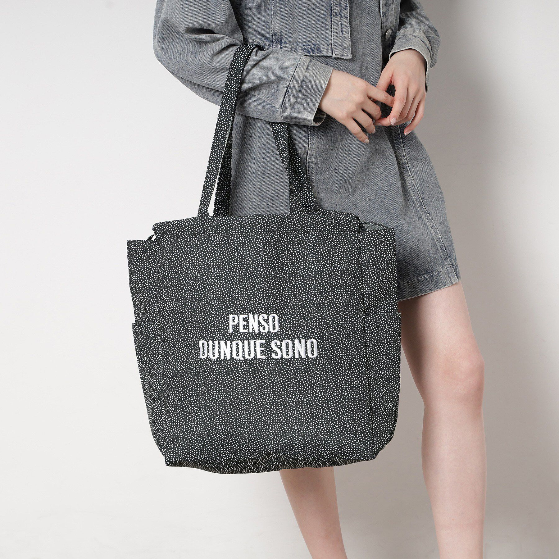 Ober Tashe「シャーリングプリントトート」|トートバッグ|