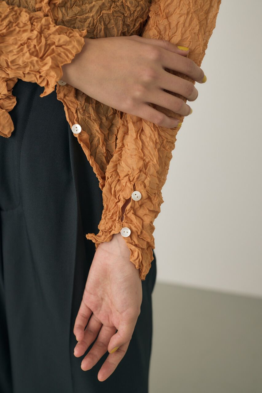 MOUSSY「リンクル２WAYシャツ　リサイクルポリエステル使用」|シャツ・ブラウス|