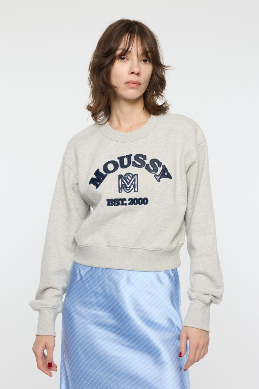 MOUSSY「MOUSSY F/LEATHER PATCH プルオーバー」|パーカー|