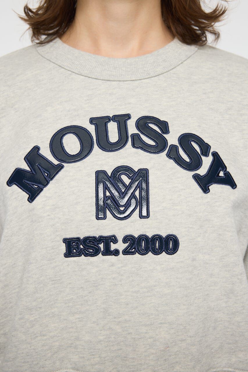 MOUSSY「MOUSSY F/LEATHER PATCH プルオーバー」|パーカー|