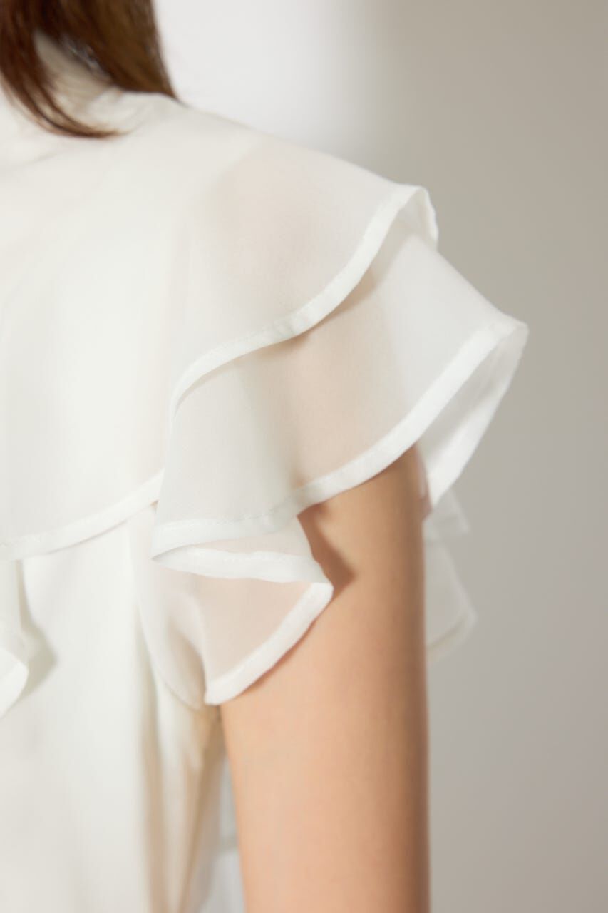 rienda「バックリボンフリルブラウス」|シャツ・ブラウス|