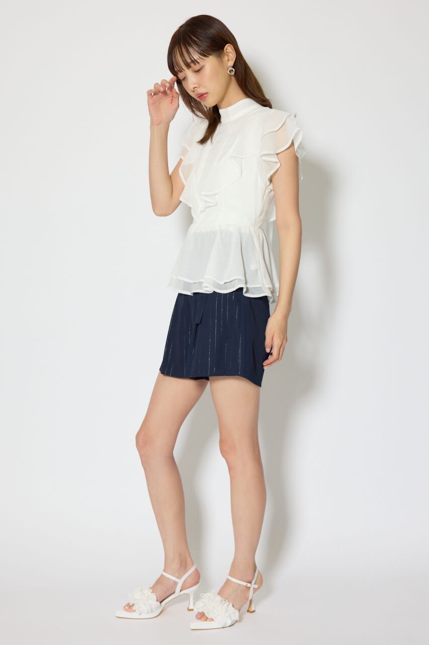 rienda「バックリボンフリルブラウス」|シャツ・ブラウス|