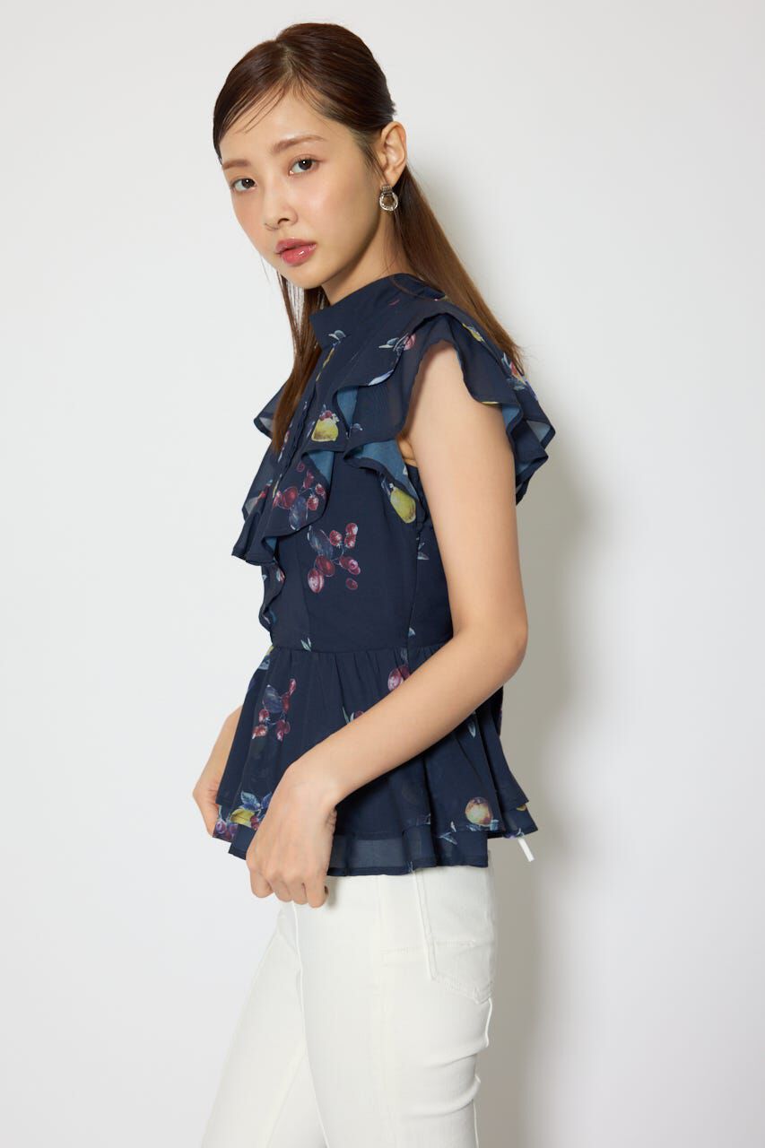 rienda「バックリボンフリルブラウス」|シャツ・ブラウス|