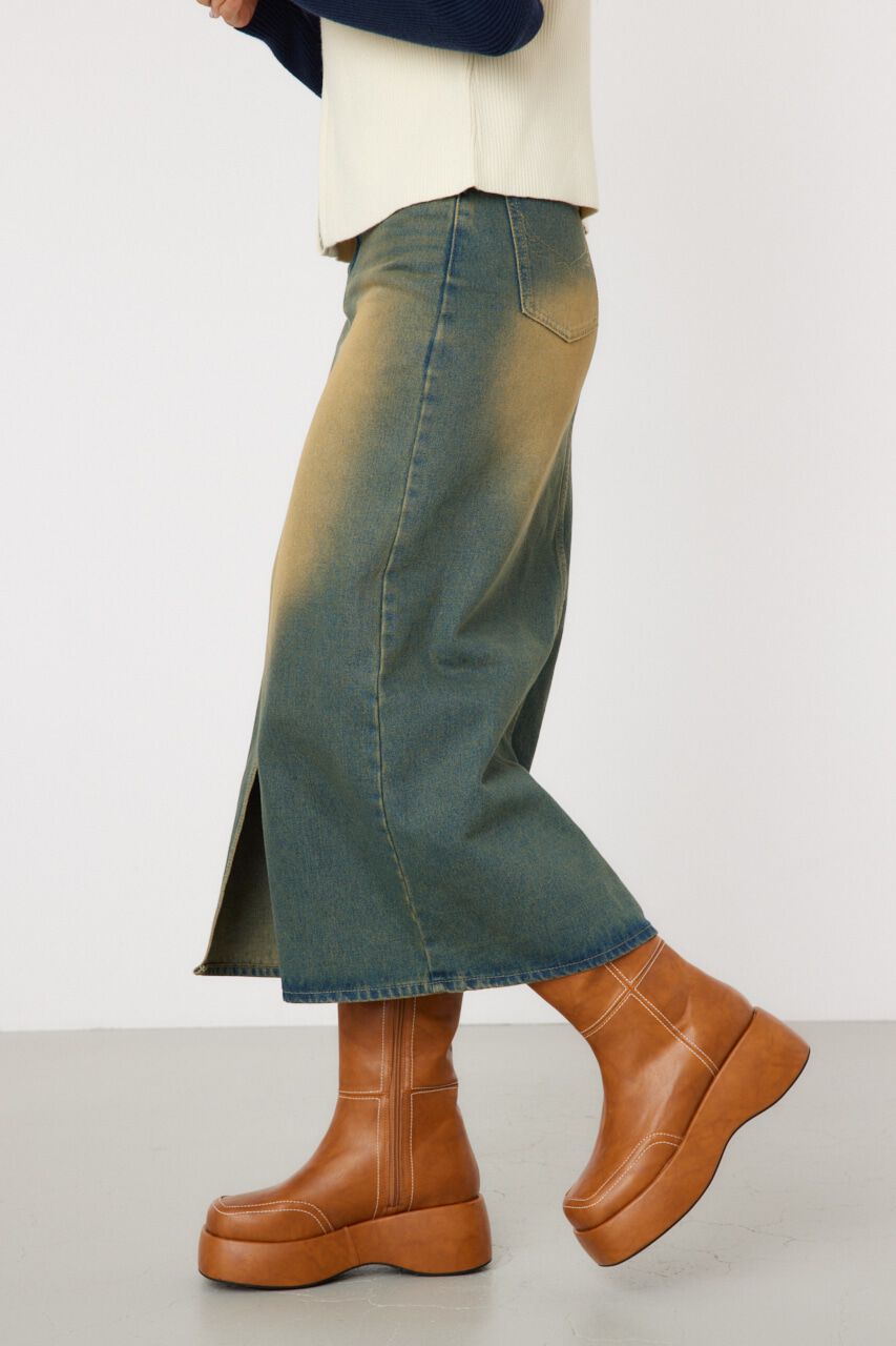 RODEO CROWNS「フロントスリットデニムスカート」|スカート|