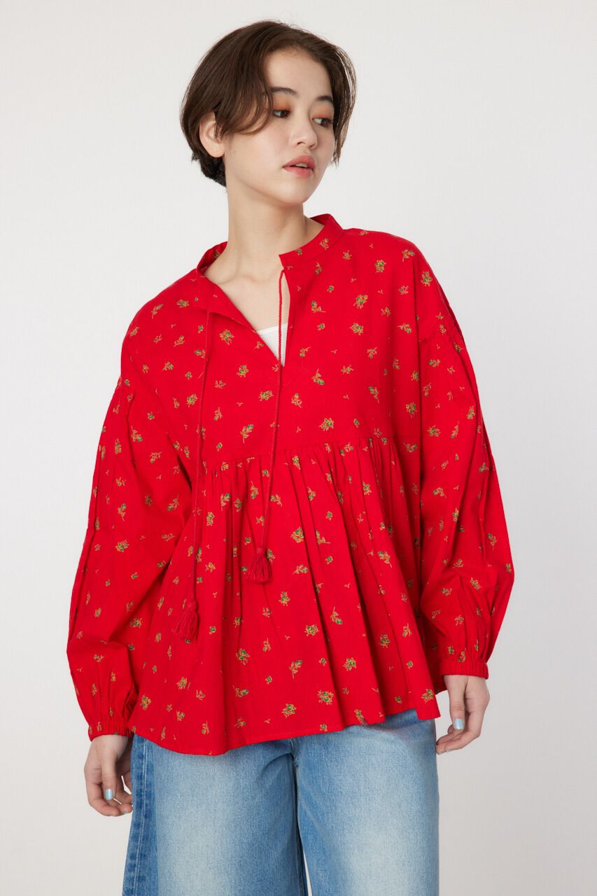 RODEO CROWNS「フラワーパターンカフタンシャツ」|シャツ・ブラウス|