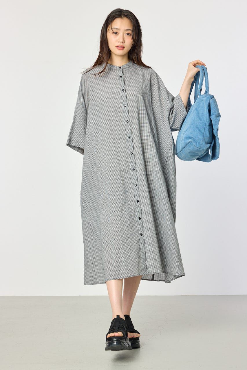 RODEO CROWNS「バンドカラールーズワンピース」|ワンピース|