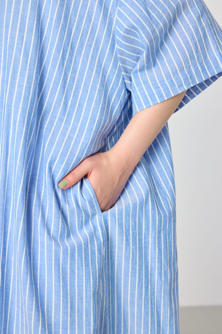 RODEO CROWNS「バンドカラールーズワンピース」|ワンピース|