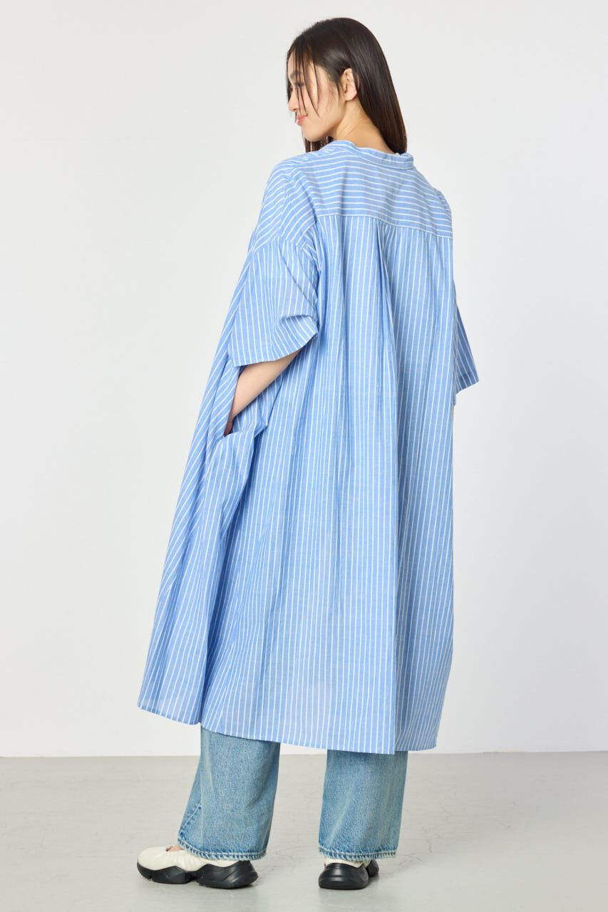 RODEO CROWNS「バンドカラールーズワンピース」|ワンピース|