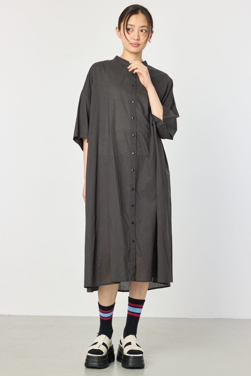 RODEO CROWNS「バンドカラールーズワンピース」|ワンピース|