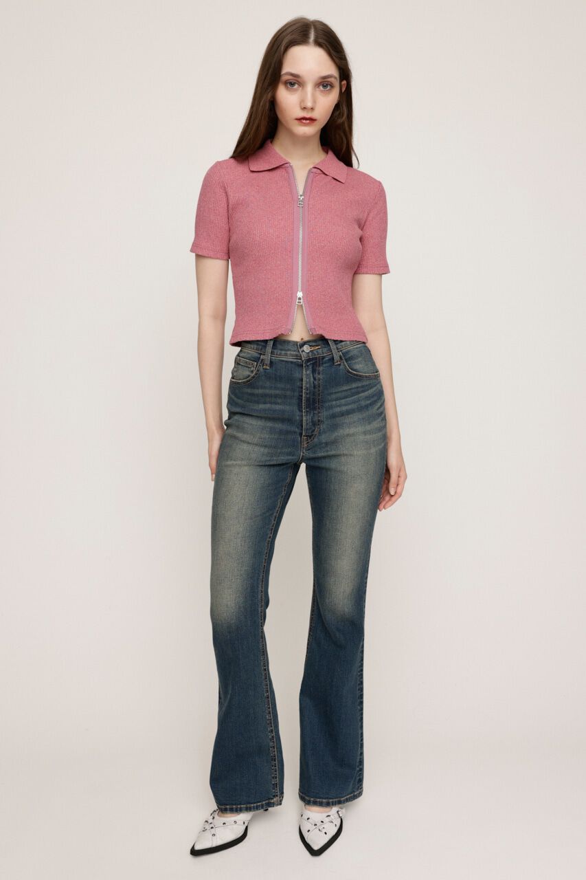 SLY「HW FLARE PT WITH ROICA（R）EF」|デニム|