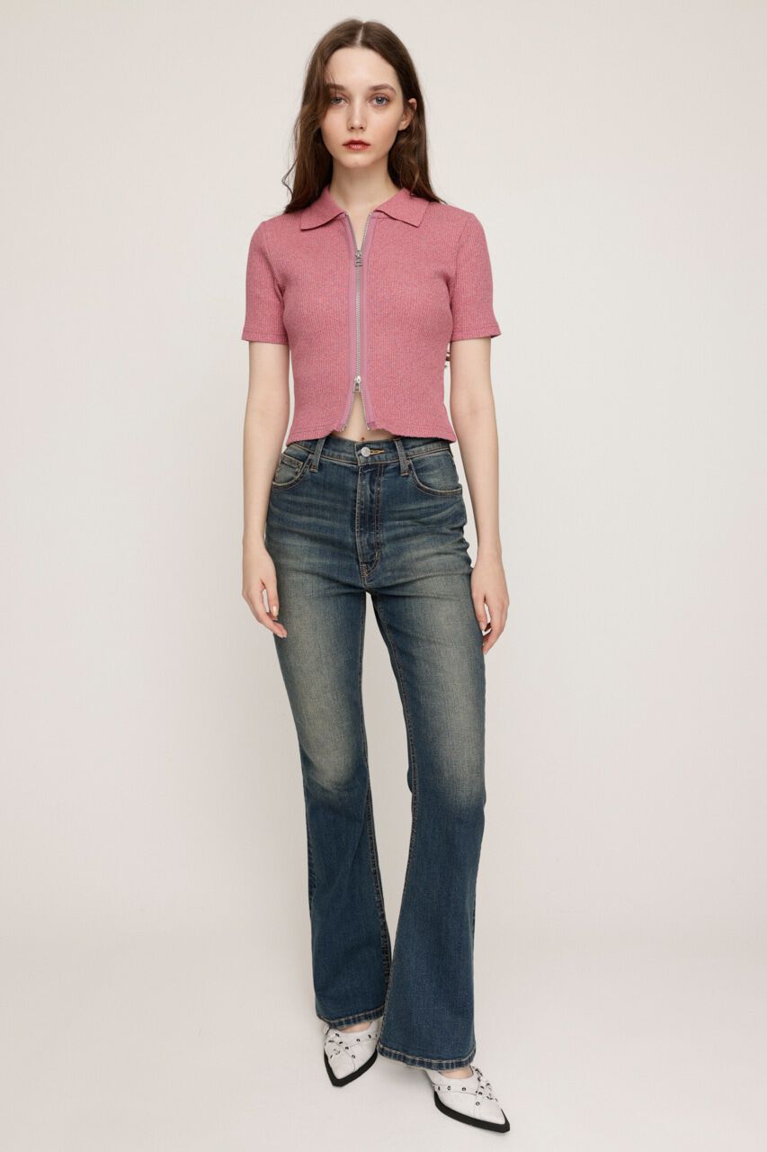 SLY「HW FLARE PT WITH ROICA（R）EF」|デニム|