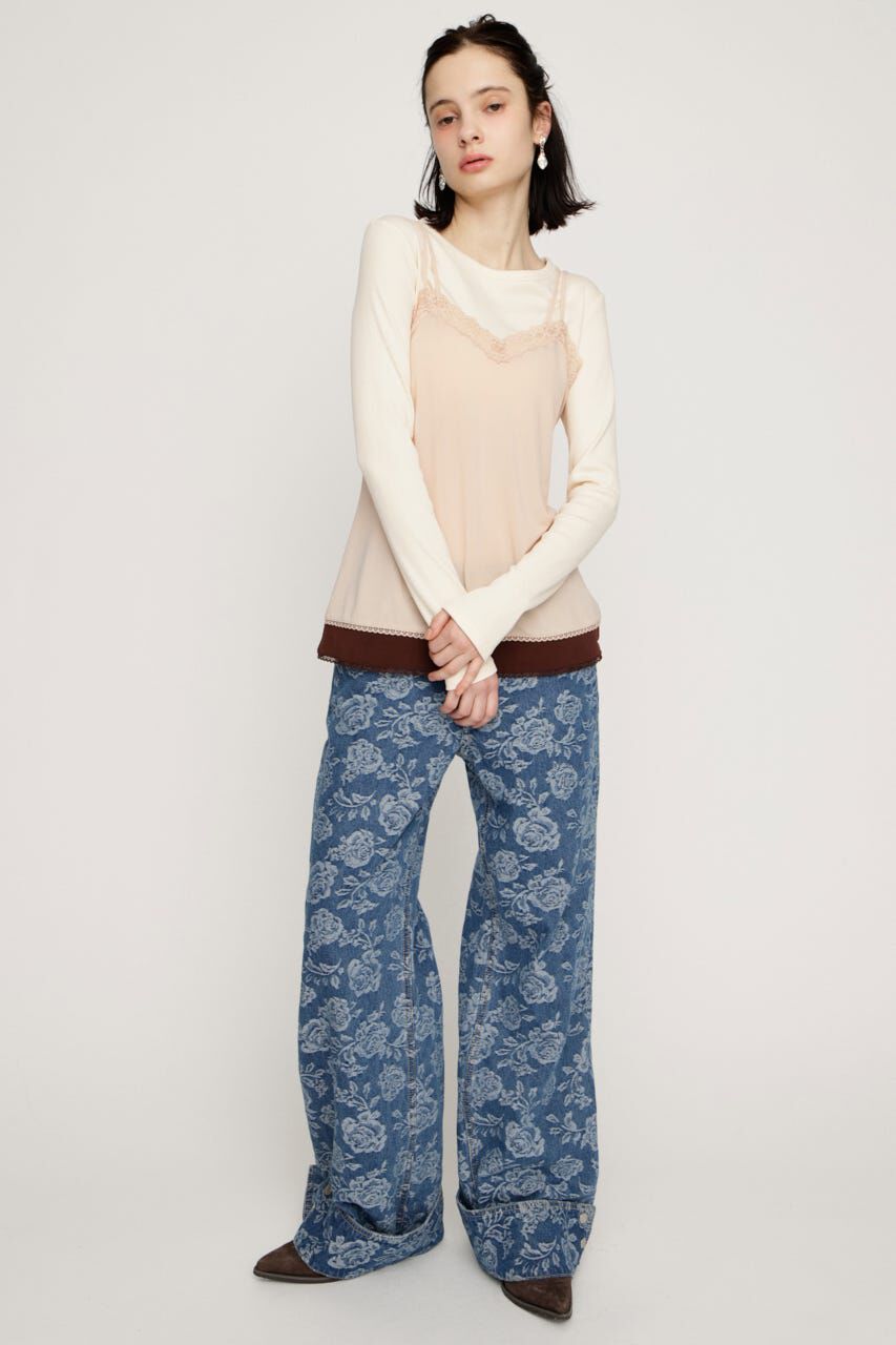 SLY「CAMI LAYERED C／N トップス」|Tシャツ・カットソー|