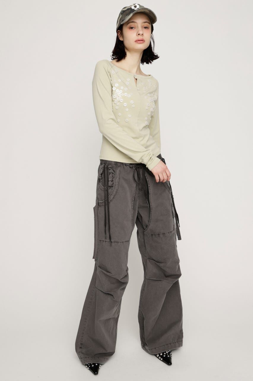 SLY「TUCK WIDE WOVEN パンツ」|その他|